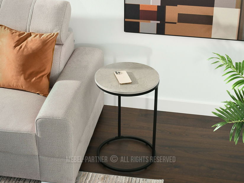 Dohányzóasztal Corden (beton + fekete)