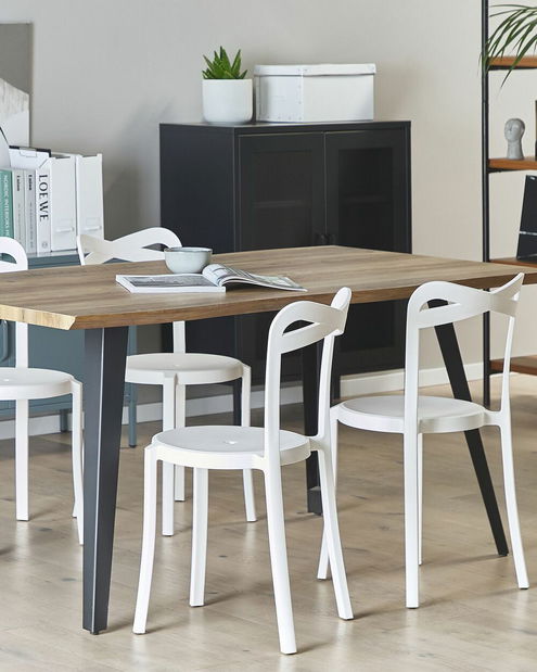 Étkezőszék szett (2 db.) Carey (fehér)