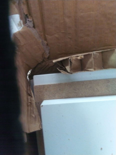 Măsuță TV/Dulap Damien (alb + nuc deschis) *resigilat