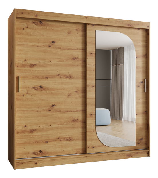 Ormar za garderobu 200 cm Lulu (hrast artisan)