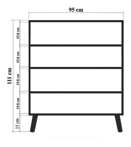 Ormarić Mozaic (bijela + tamnoplava)