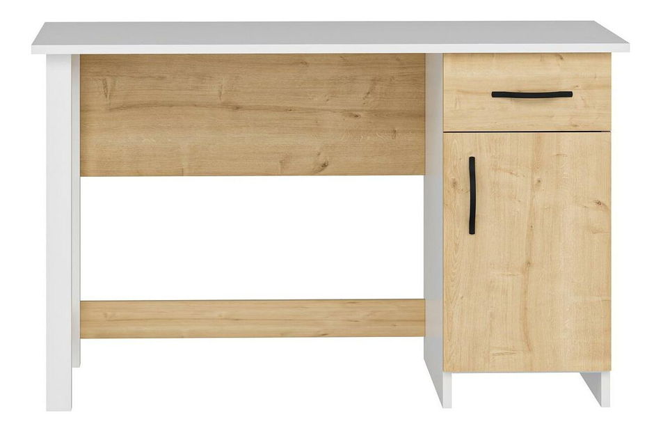 PC stolík Nudala (biela + dub) 