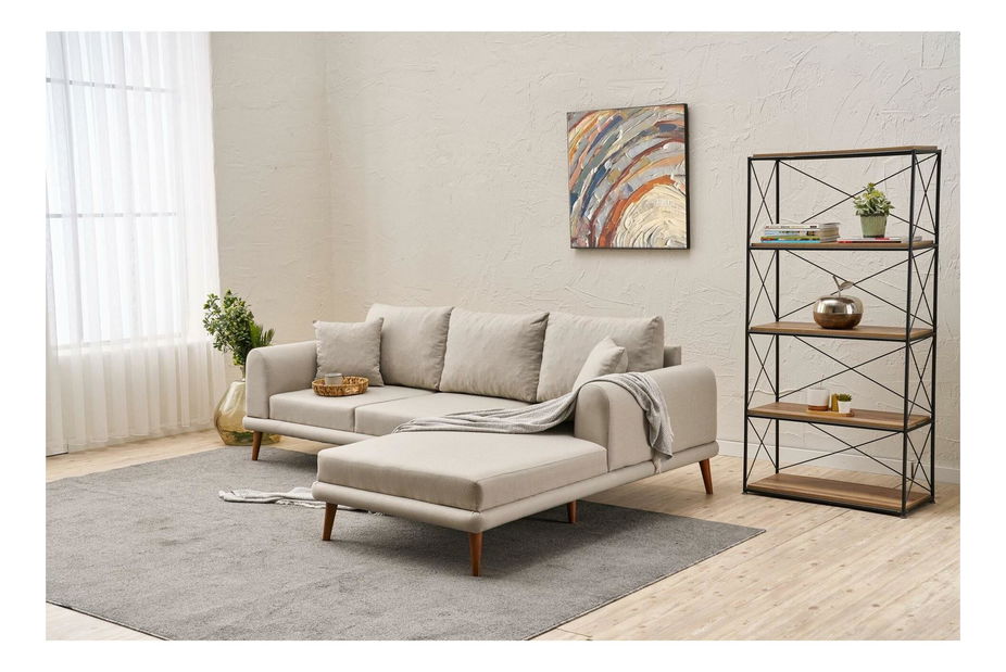 Rohová sedačka Sorenella (P) (krémová)