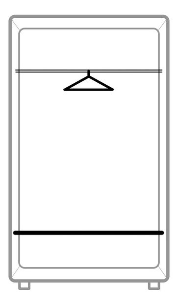 Ormar za garderobu Regnar S2D 