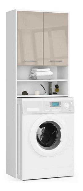 Ormarić za perilicu rublja Farid tip5 (bijela + cappuccino sjaj)