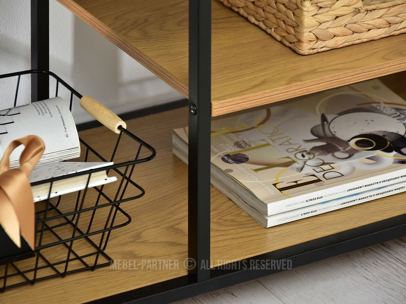 TV stolík/skrinka Jukky Stol Rtv (dub + čierna)