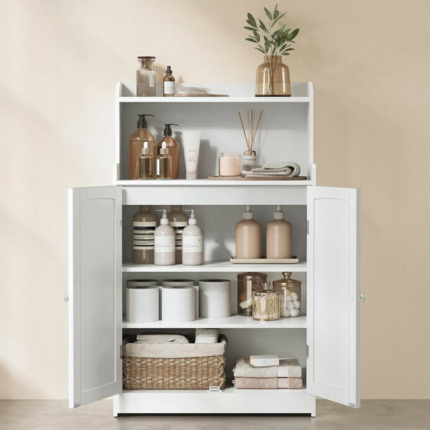 Kúpeľňová skrinka Auka (biela)