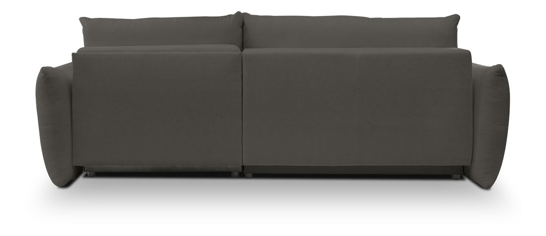 Kutna garnitura Basical (sivo-crna) (D)