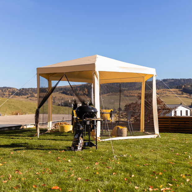 Foișor cort Rhoda (bej + negru)