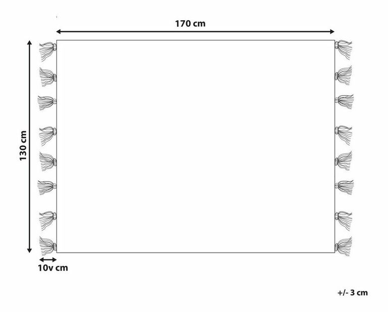 Pătură 130 x 170 cm Cocoa (bej)