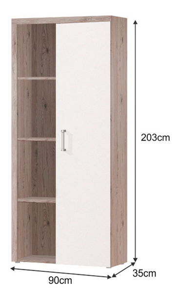 Polcos szekrény Cheris 2 (san marino) 