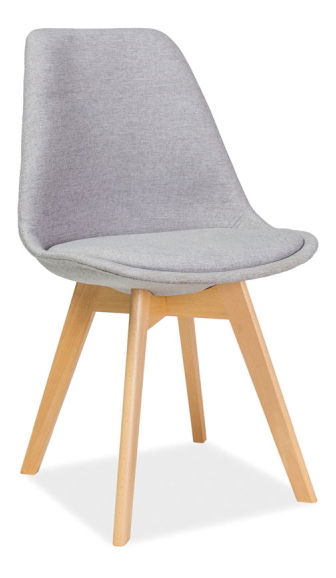 Jedálenská stolička Daniell (sivá + buk)