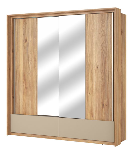 Šatníková skriňa Todresso L (dub + congo)