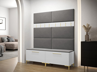 Set mobilier hol Frisala II (Alb) (Manila 16)