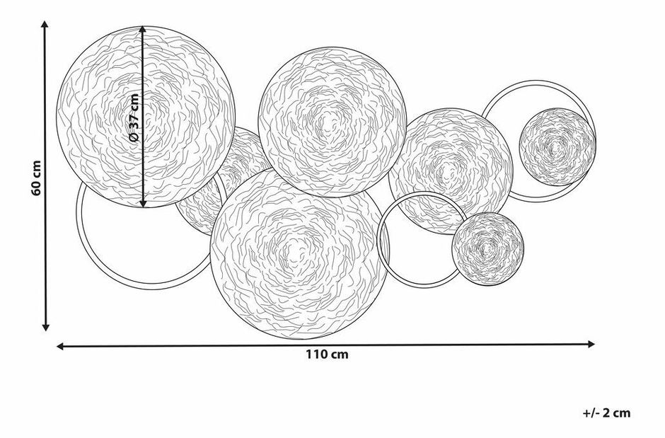 Zidna dekoracija Vassily (srebrna) 