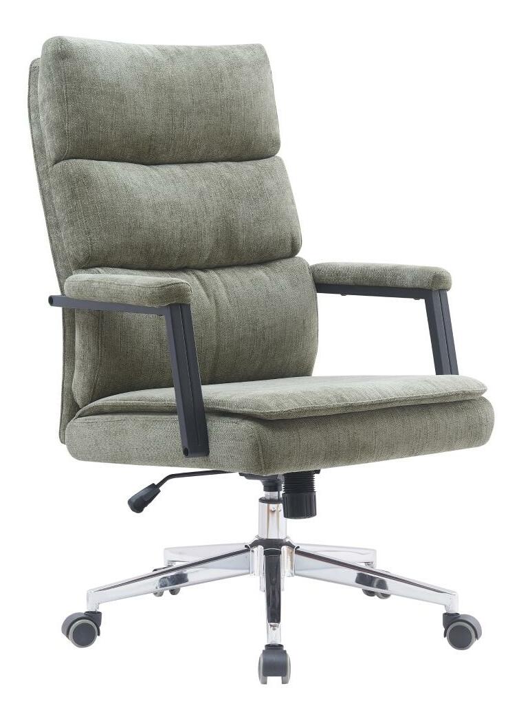 Kancelárske kreslo Zonnos (zelená + chróm)