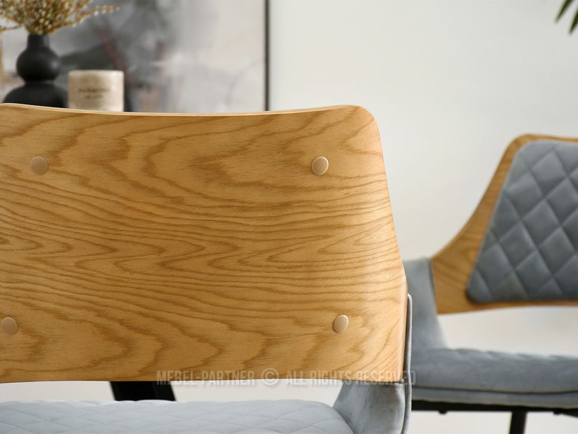 Scaun Morgana (stejar gri + negru)