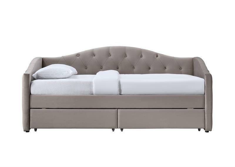 Jednolôžková posteľ 90 cm Amrora 90 (so zásuvkami) (béžová)