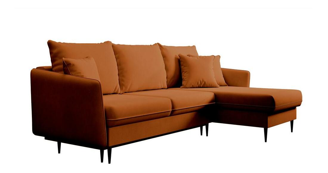 Sarokkanapé Vivaldio L (réz + piros)