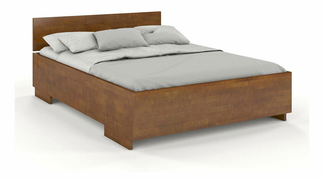 Manželská posteľ 180 cm Naturlig Larsos High (buk)