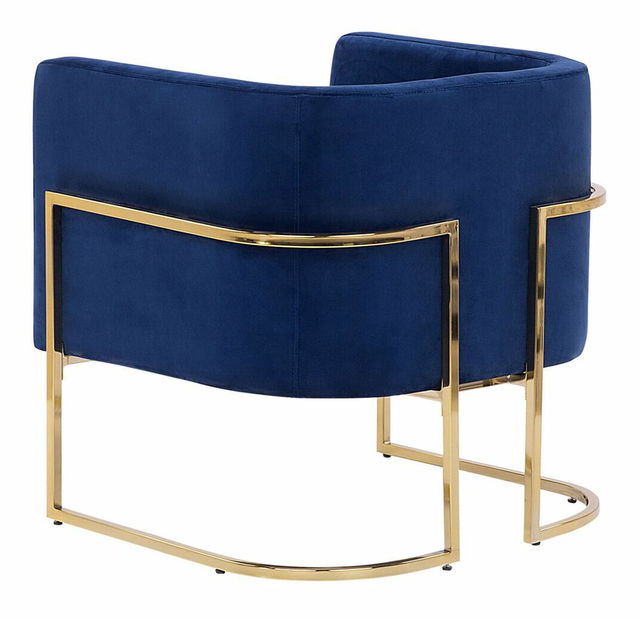 Fotoliu SIKA (zamat) (albastru)