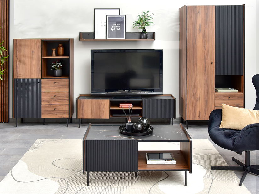 Šatníková skriňa Protegidas P01 (čierna)