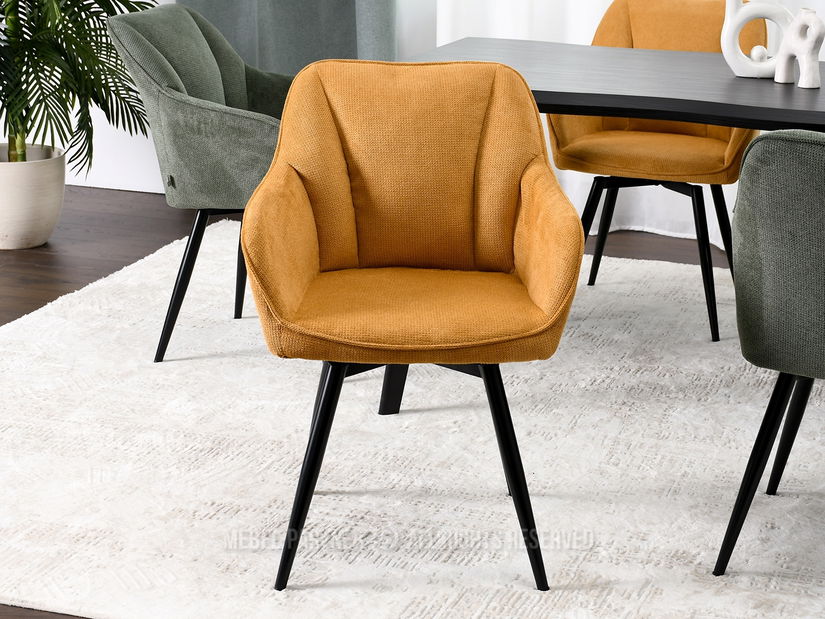 Stolička Bonita (medená + zlatá)