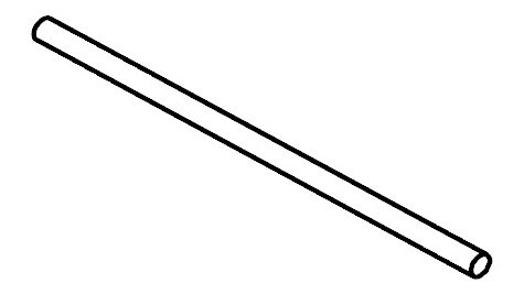 Tyč do šatníkovej skrine 95 cm BRW Kamix DR/95