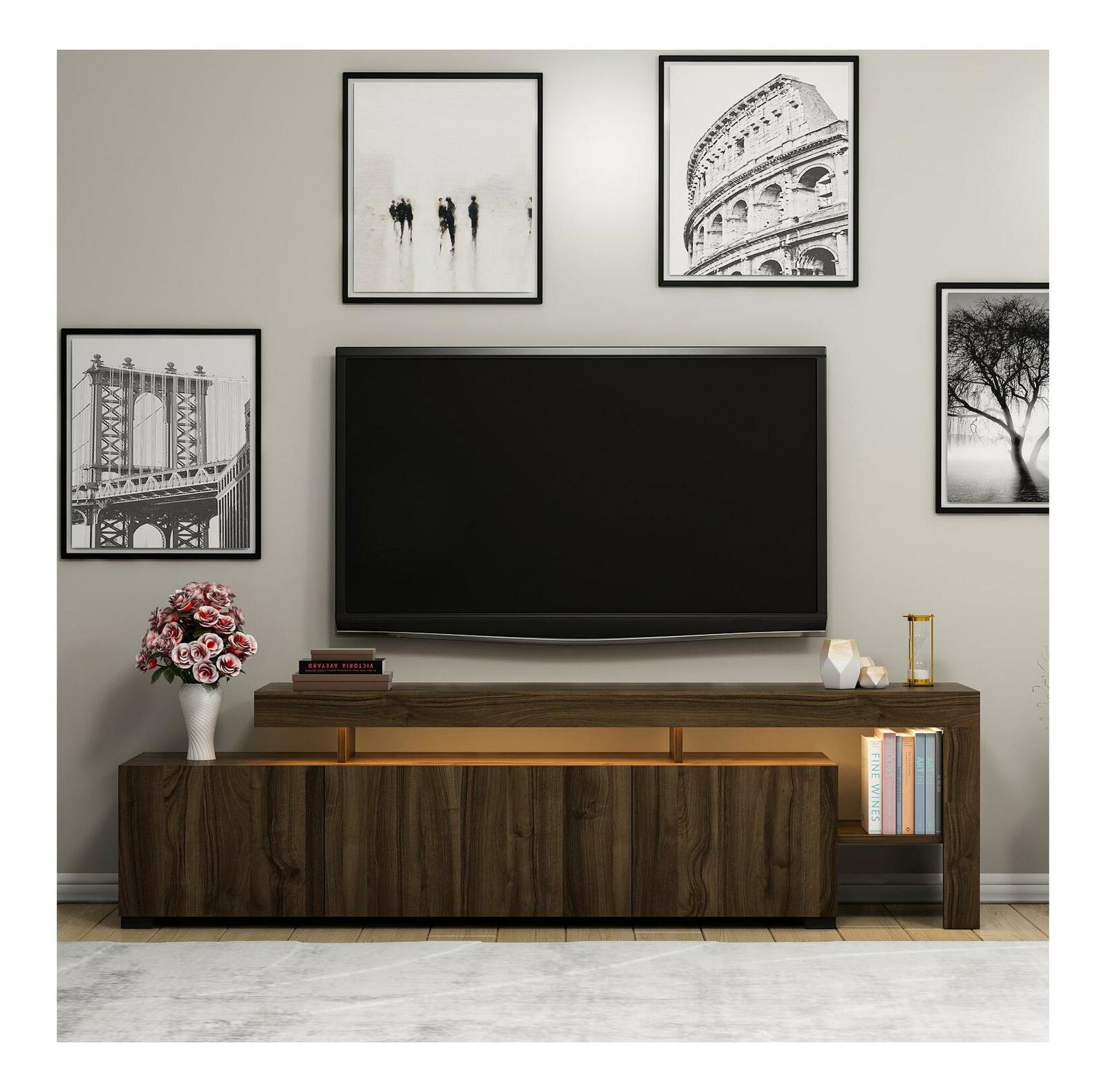 TV asztal/szekrény Belize (dió)