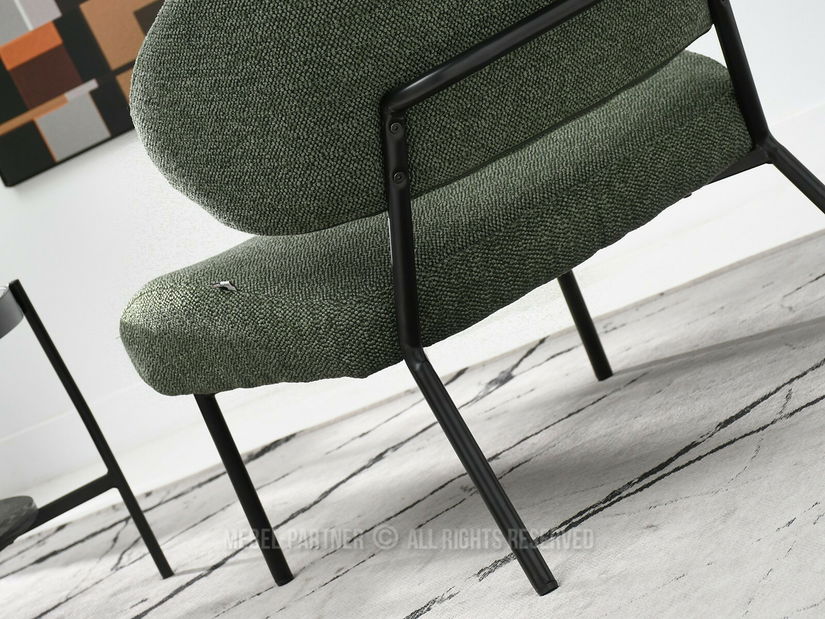 Fotel Estrida F (zöld + fekete)