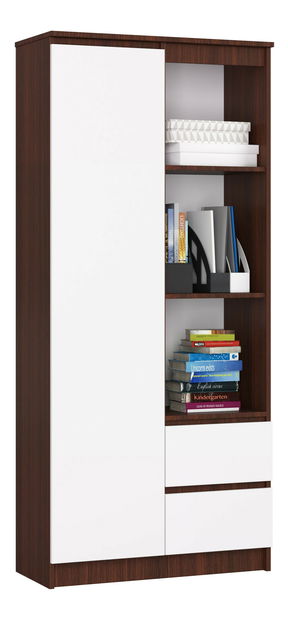 Regál Rehana (wenge + biela)