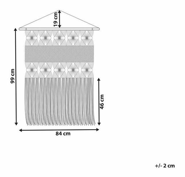 Decor de perete Lahza (bej)