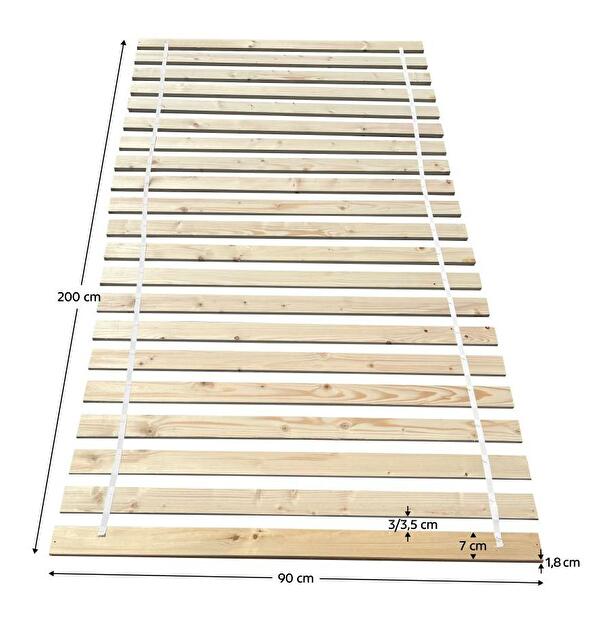 Jednostruki krevet 90 cm Nordanas 28 (hrast sonoma) (s podnicom) (s prostorom za odlaganje)