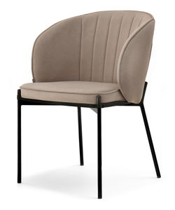 Jedálenská stolička Finalizaba (béžová + čierna)