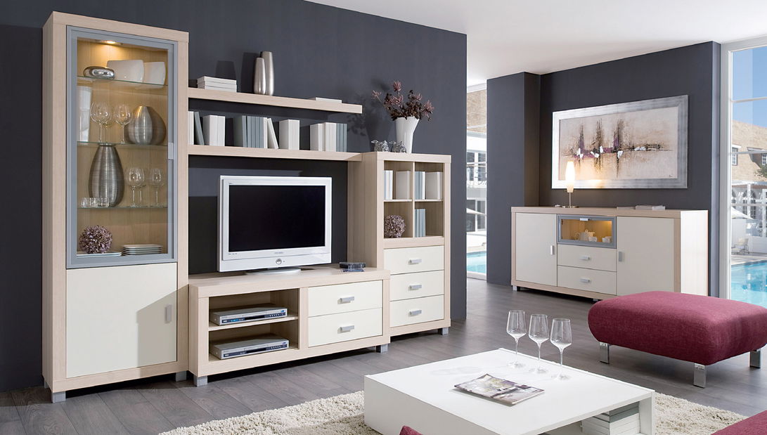 Obývacia stena Decodom Canaria K 80 jaseň + vanilka