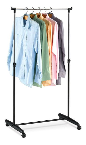 Vješalica na kotačićima Ayude (crna)