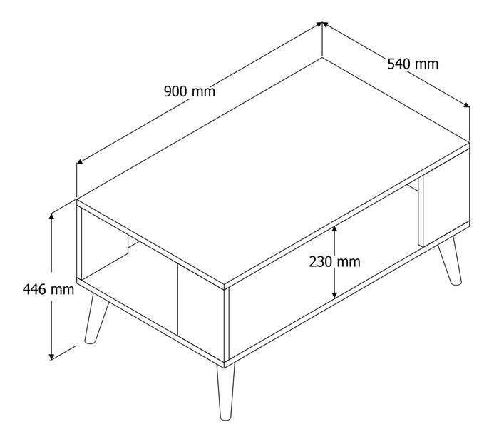 Konferenčný stolík Clementine 2 (Dub)