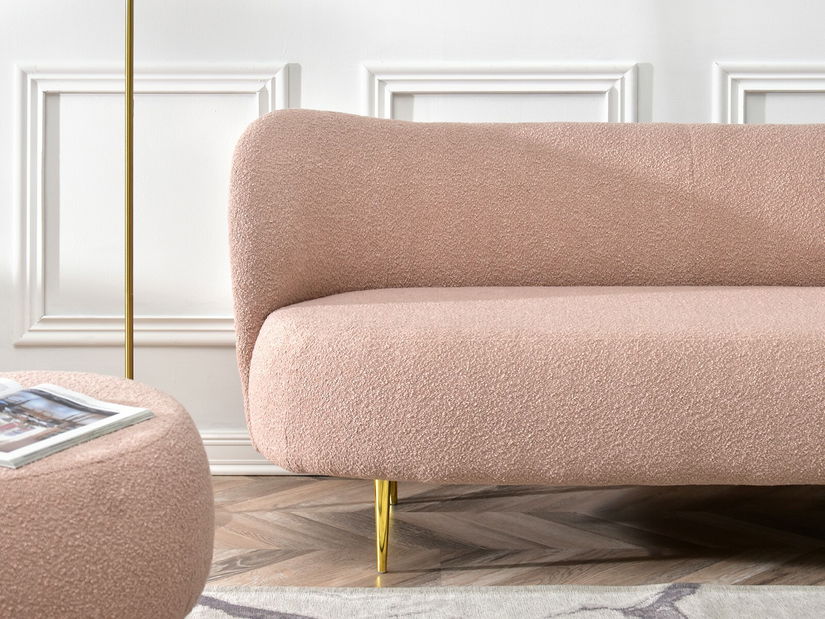 Canapea Canapea trei locuri Cadmio 3 (auriu)