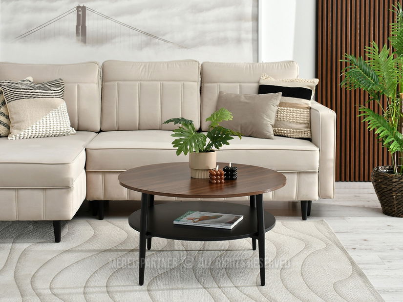 Konferenčný stolík Randolf Xl (orech + čierna)