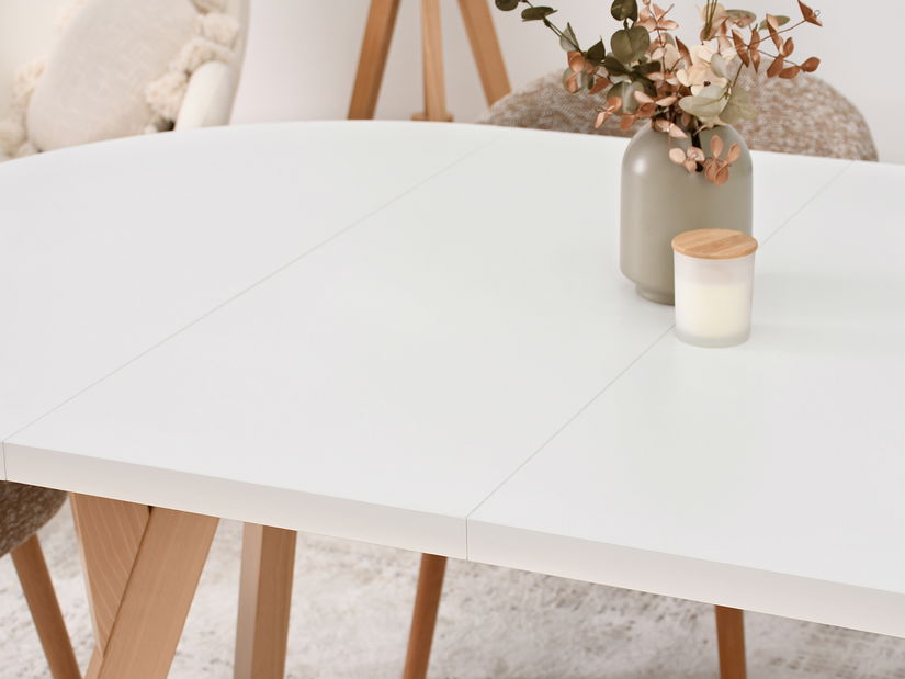 Jedálenský stôl Bulgaria (biela + krémová)