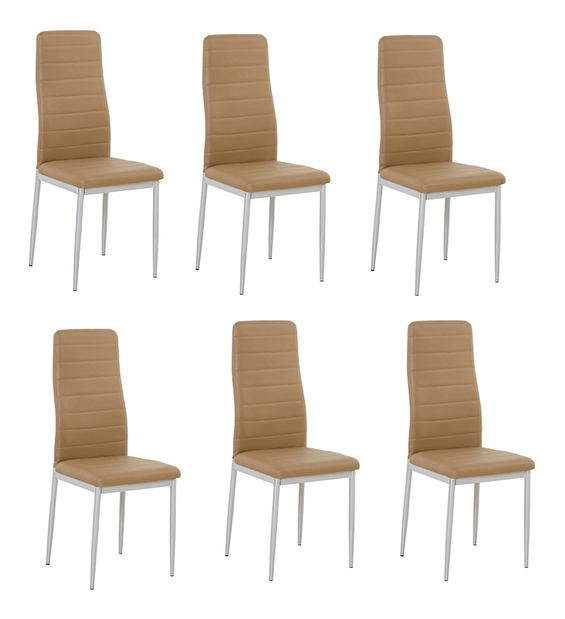 Set blagovaonskih stolica (6 kom.) Collort nova (karamela) *outlet moguća oštećenja