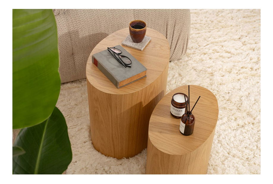 Set măsuțe cafea Eclipse Set (Stejar)