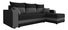 Rohová sedacia súprava Harmony L Bis (čierna + sivá) (P)