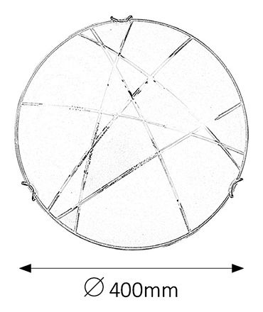Stropné svietidlo Eterna 3950 (biela + priehľadná)