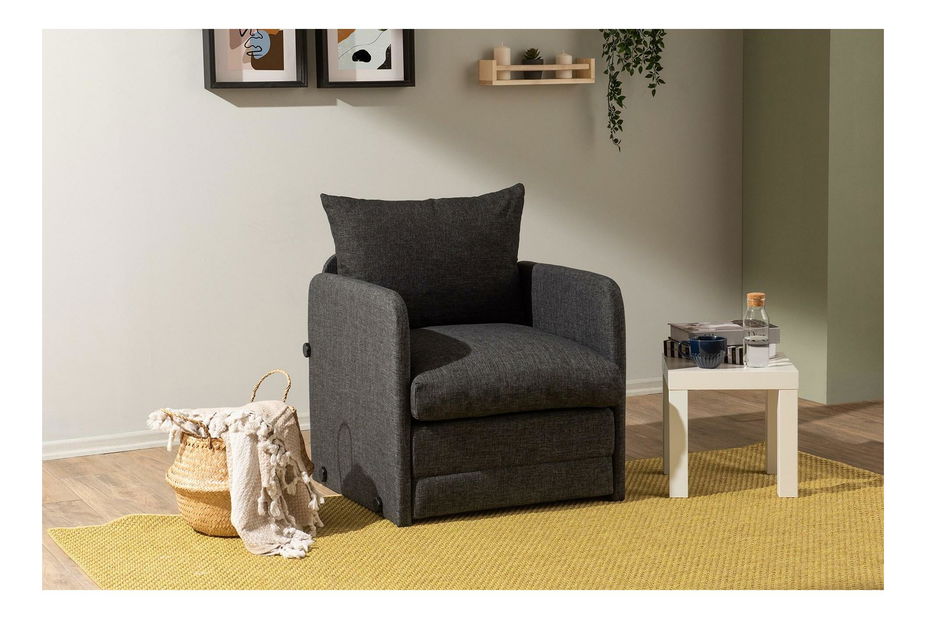 Széthúzható fotel Sagoretti (sötétszürke)