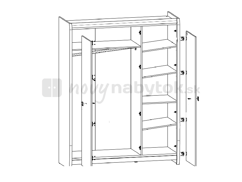 Dulap de hain Loren SZF3D