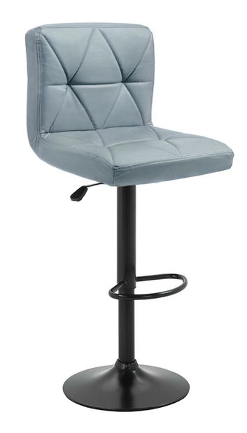 Scaun bar Seley (piele ecologică gri + negru)