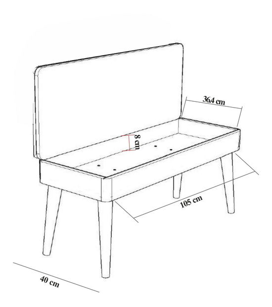 Mobilier hol Beside 1 (alb + gri)