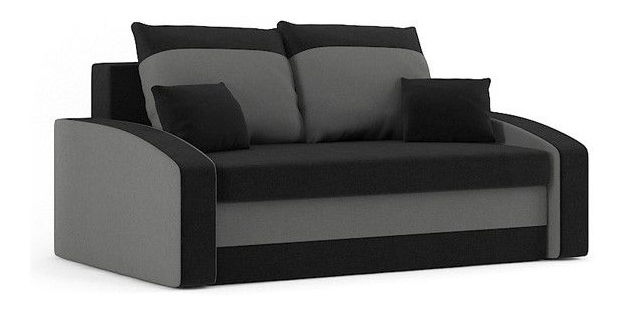 Kanapé Haidar (fekete + szürke)