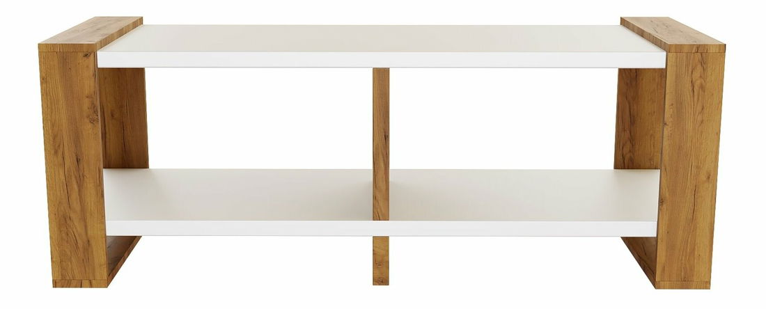 Masă TV Nicolas (alb) (fără iluminat)